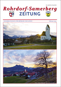RSZ Rohrdorf-Samerberg ZEITUNG Ausgabe Februar 2014