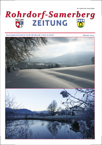 RSZ Rohrdorf-Samerberg ZEITUNG Ausgabe Januar 2014