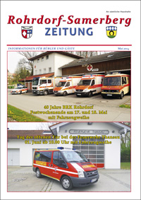 RSZ Rohrdorf-Samerberg ZEITUNG Ausgabe Mai 2014