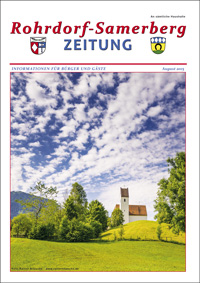RSZ Rohrdorf-Samerberg ZEITUNG Ausgabe August 2015