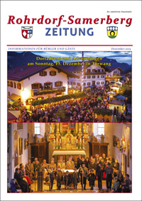 RSZ Rohrdorf-Samerberg ZEITUNG Ausgabe Dezember 2015