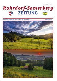 RSZ Rohrdorf-Samerberg ZEITUNG Ausgabe Oktober 2015
