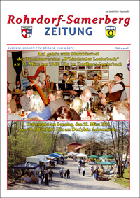 RSZ Rohrdorf-Samerberg ZEITUNG Ausgabe März 2018