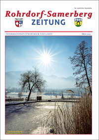 RSZ Rohrdorf-Samerberg ZEITUNG Ausgabe März 2021